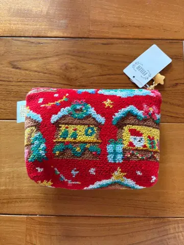 FEILER 크리스마스 하우스 패턴 파우치