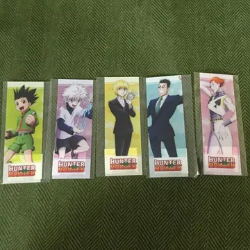 HUNTER x HUNTER 클리어 책갈피 5개 세트