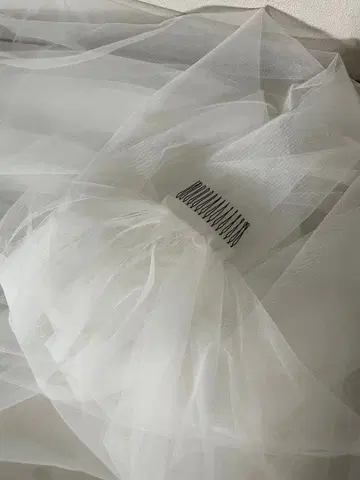 웨딩 베일 이탈리아 튤