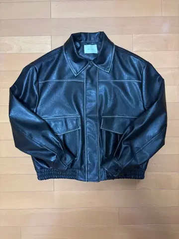 빈티지 워시 가죽 자켓