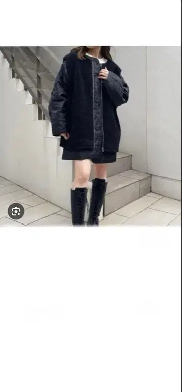 Chico 퀼팅 라이너 블랙