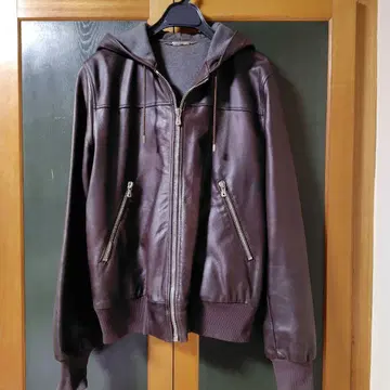 돌체앤가바나 가죽 후드티 블루종 48