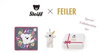 미사용 미개봉 새상품 슈타이프 테디베어 앤 페이 세트 미츠코시 한정판