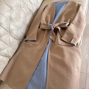 Andemiu 리버서블 울 롱 코트 새상품