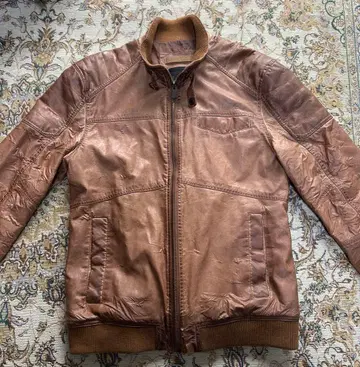 Bershka 브라운 가죽 자켓 사이즈 40