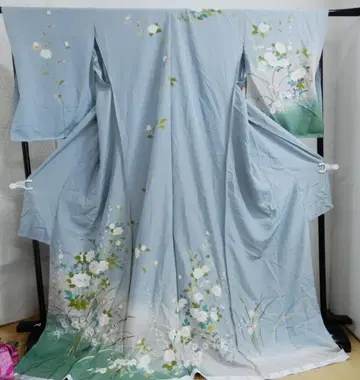 순수 실크 가봉 유젠 염색 호몬기 기모노 상가 30만 엔 상품