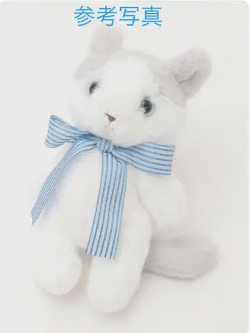 핑크하우스 봉제 인형 코사지 고양이 잔물결과 고양이