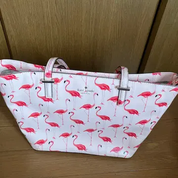 케이트 스페이드 플라밍고 패턴 핸드백