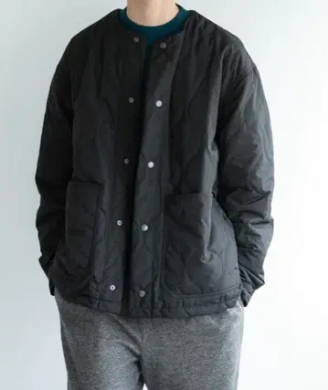 FORK&SPOON 리버서블 노카라 블루종