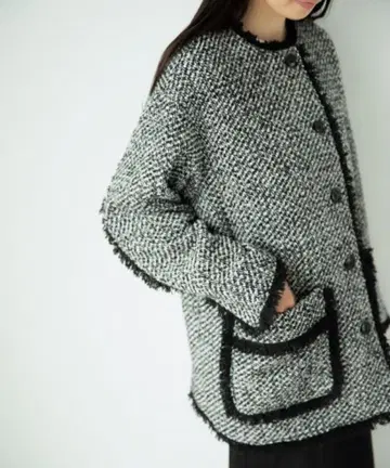 yuw 트위드 재킷