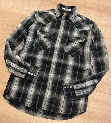 DENIME 듀님 옴브레 웨스턴 셔츠 M