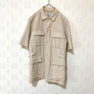 THE SCOTCH HOUSE 반팔 셔츠 사파리 셔츠 백 벨트 M