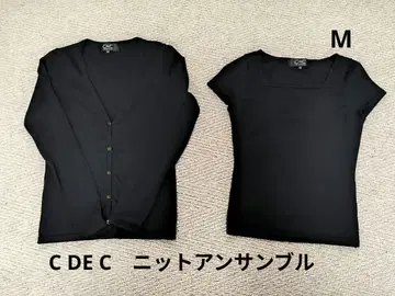 새상품급! C DE C 블랙 니트 앙상블