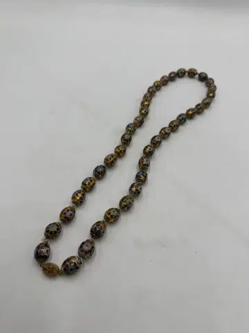 중국산 칠보 비즈 목걸이 약 74cm