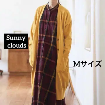 써니클라우드 롱 가디건 머스타드 노랑 Sunny clouds
