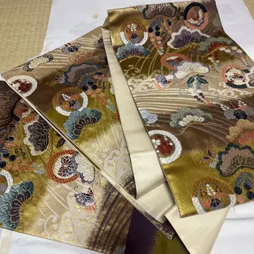 후쿠로 오비 순수 실크 육통 성인식