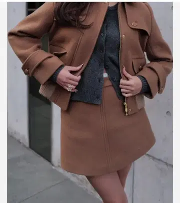 셰리에 sheller 퓨어 램스울 자켓 코트