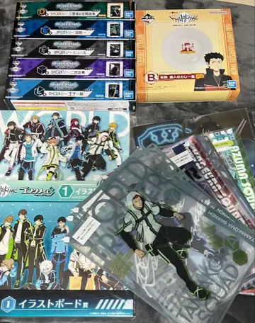 월드 트리거 굿즈 묶음 판매 비주얼 보드 태피스트리 모치마스