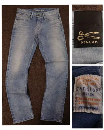 DENHAM RAZOR GRZT Candiani 빈티지 가공 데님