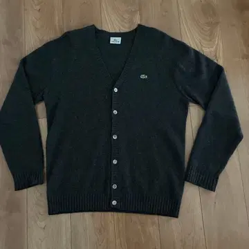 LACOSTE 다크 그레이 가디건 사이즈 4