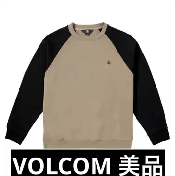 VOLCOM 베이지 블랙 맨투맨