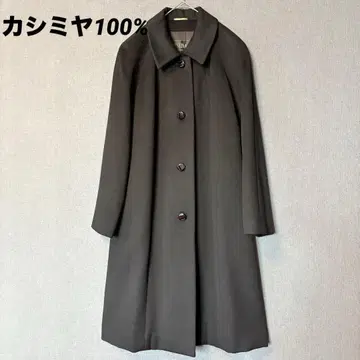 캐시미어 100% 블랙 롱 코트