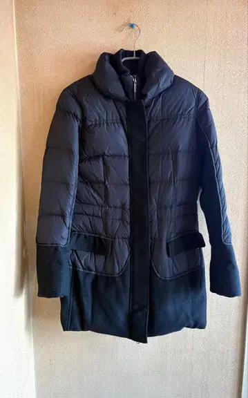 add 직물 사용 다운 자켓 코트