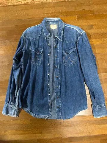 Wrangler 27mw XL 데님 셔츠