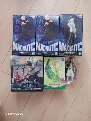 주술회전 팅커벨 귀멸 피규어 6체 세트