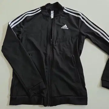 adidas 블랙 집업 저지 XS