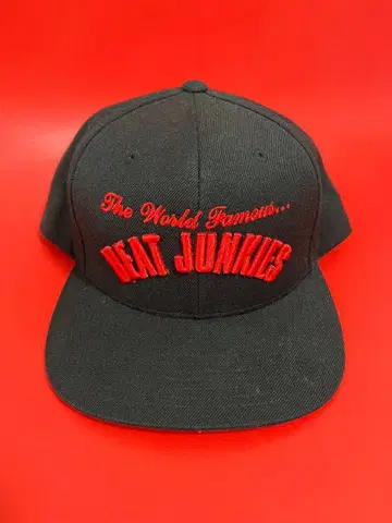 BEAT JUNKIES 야구 모자 블랙 레드 DJ Scratch