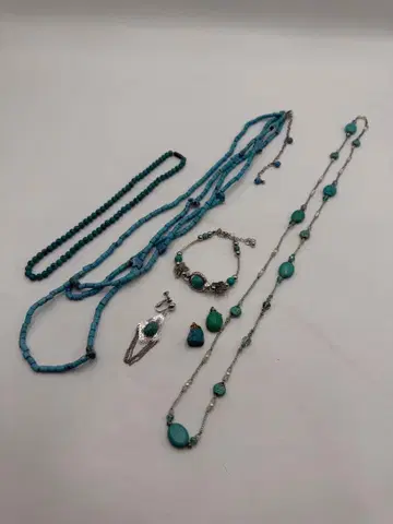 터콰이즈 액세서리 목걸이 팔찌 귀찌 탑 모음
