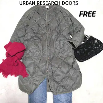 어반 리서치 도어스 라이트 다운 코트 퀼팅 자켓 카키