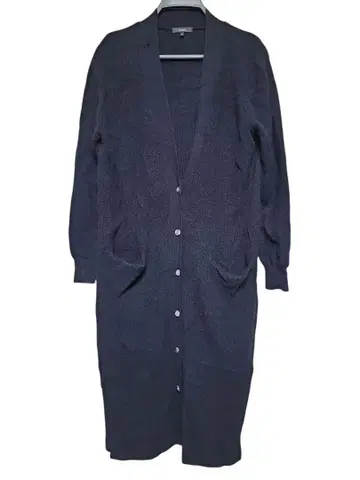 알아바일 긴팔 롱 가디건 캐시미어 혼방 울 블랙