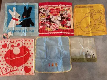 [ 미사용 새상품 ] 캐릭터 타월 6세트