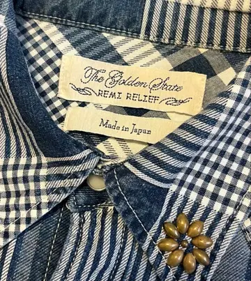 REMI RELIEF 레미 리프 웨스턴 스터드 체크 M