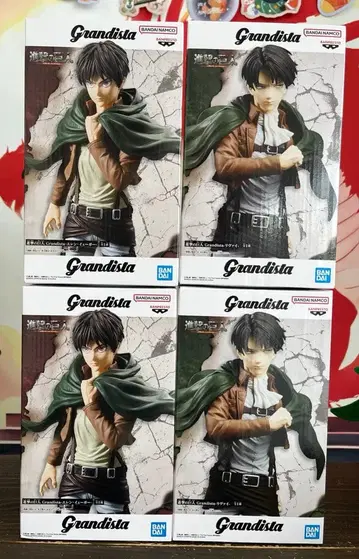 진격의 거인 Grandista 리바이 엘렌 피규어 4개 세트