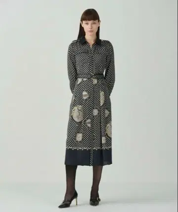 그레이스 콘티넨탈 그레이스 클래스 프린트 밀리터리 드레스