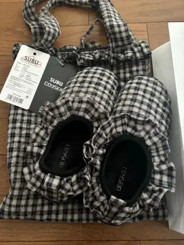 COYSEIO SUBU FLUFF CHECK PADDING SHOES