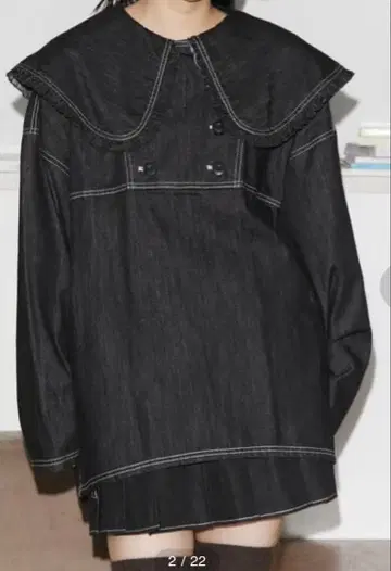 merry jenny 프릴 칼라 아노락