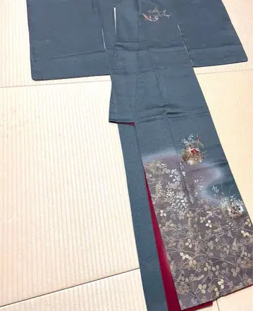 금박 자수 녹색 빗깔 쓰비네로 호몬기 문양 없음