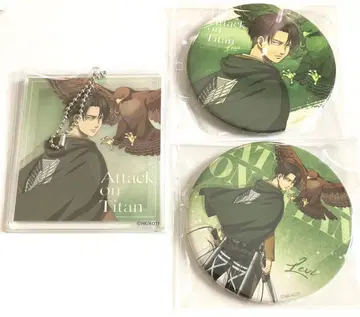 진격의 거인 와쿠도키 복권 리바이 캔뱃지, 아크릴 키링