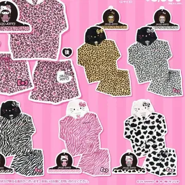 헬로키티 파자마 룸웨어 소 패턴