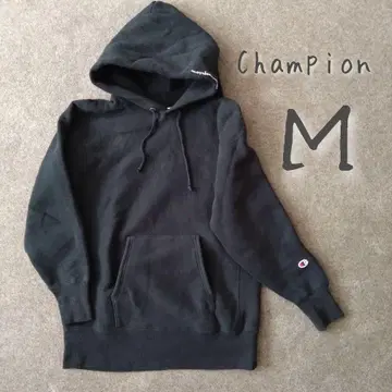 챔피온 Champion 리버스 위브 단색 파랑 택 복각 무지