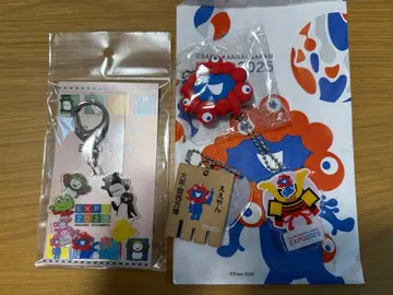 EXPO2025 간사이 만박 미야쿠미야쿠 러버 입체 키링 새상품