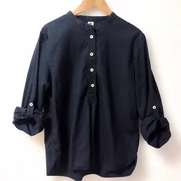 MHL. 엠에이치엘 밴드 카라 코튼 셔츠 긴팔 III