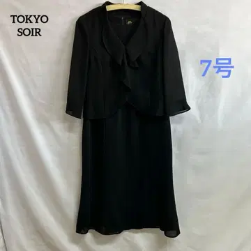7n192 TOKYO SOIR 도쿄 소와르 블랙 포멀 원피스