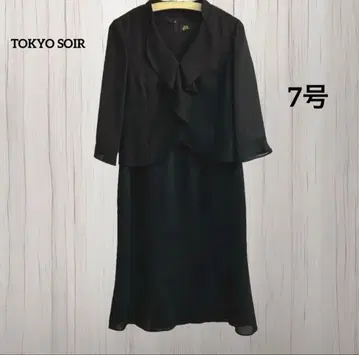 7n192 TOKYO SOIR 도쿄 소와르 블랙 포멀 원피스