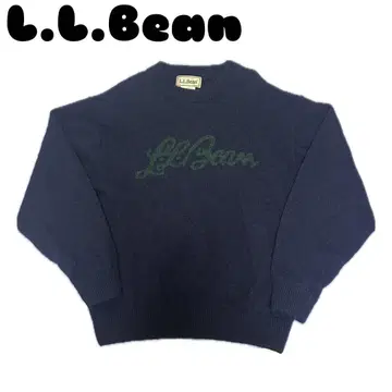 L.L.Bean 네이비 로고 니트