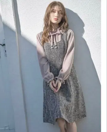 tocco 프론트 지퍼 A 라인 원피스